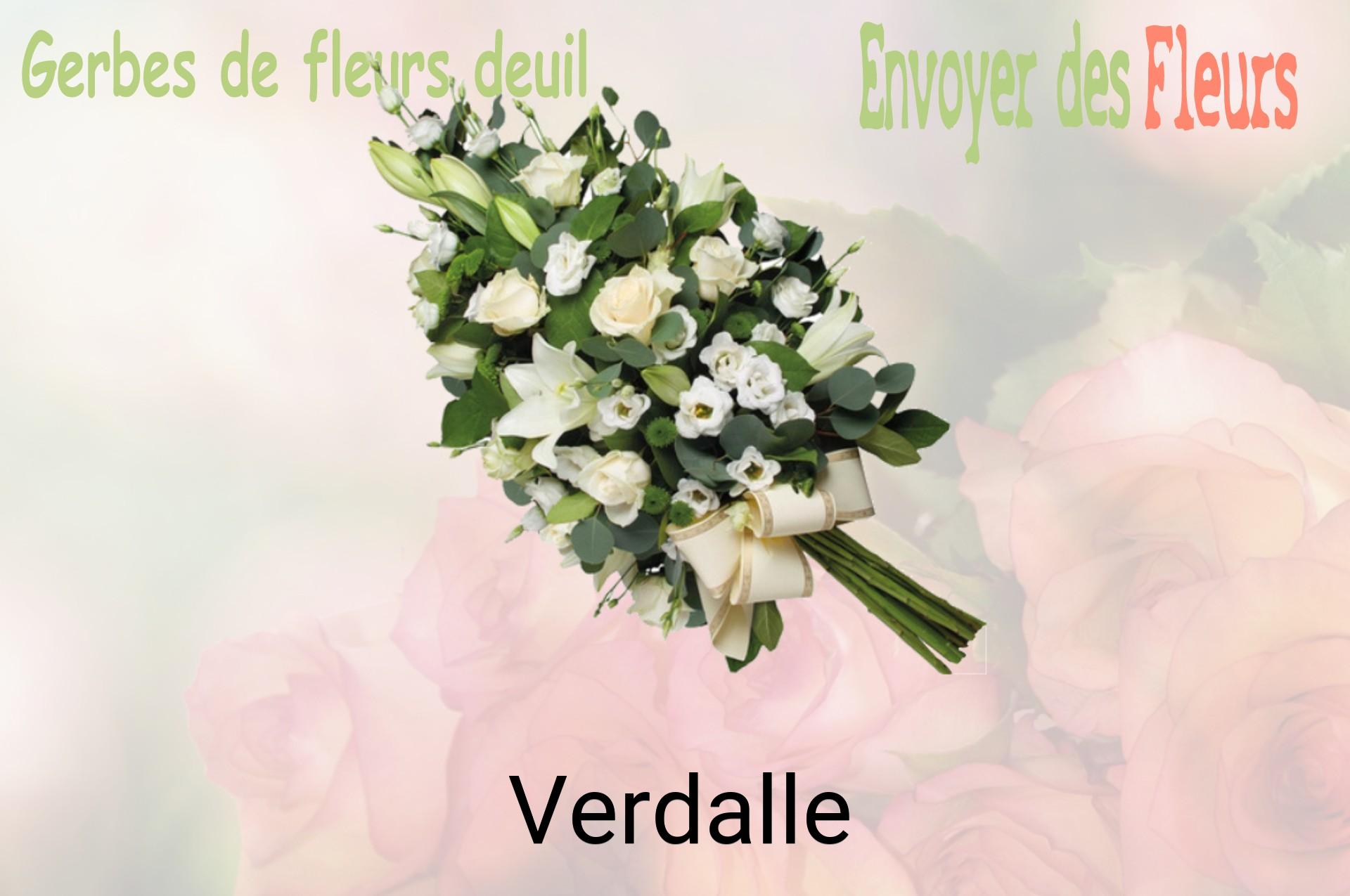 Gerbe de fleurs de deuil livrée à Verdalle